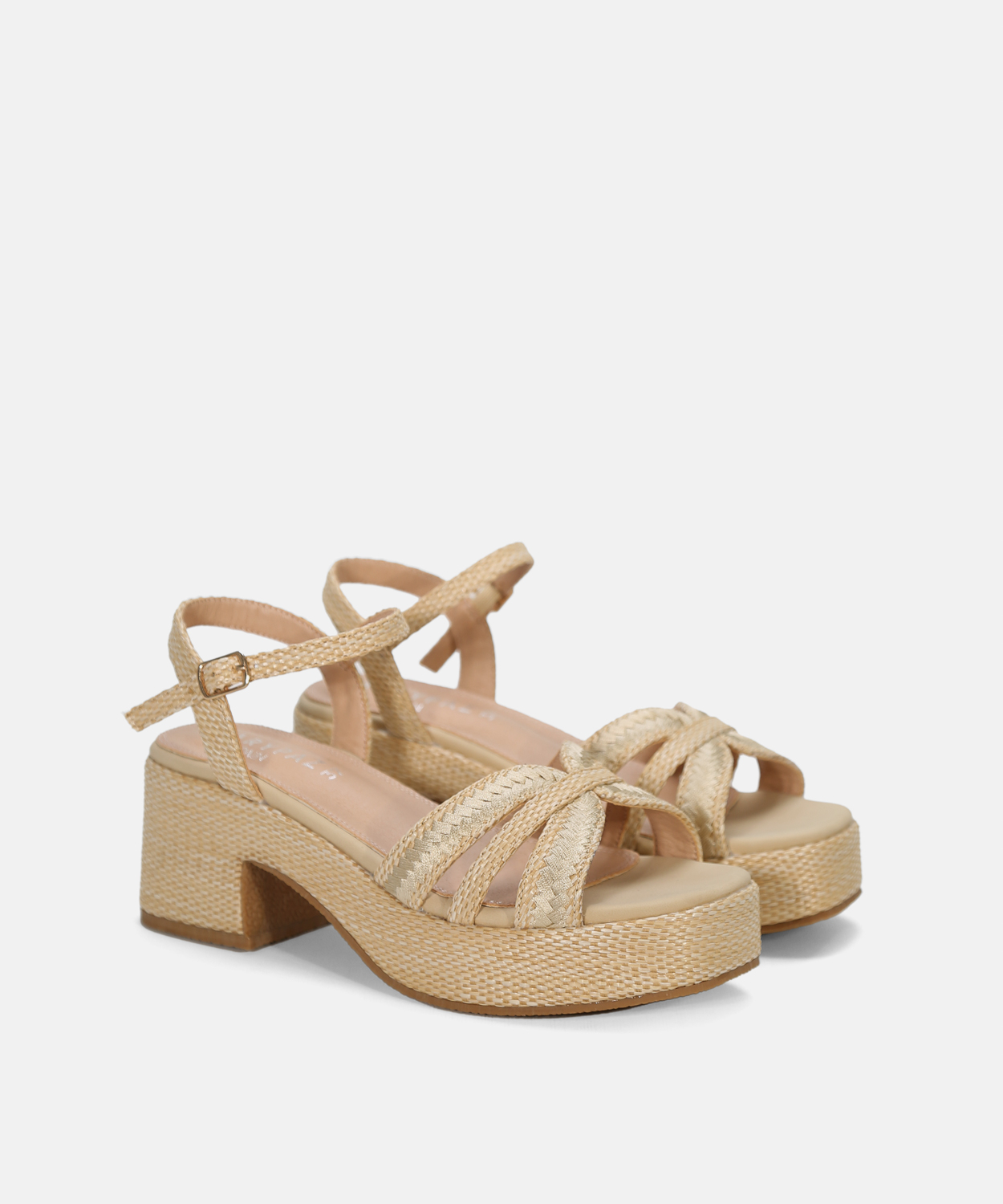 Sandalia plataforma rafia image number null